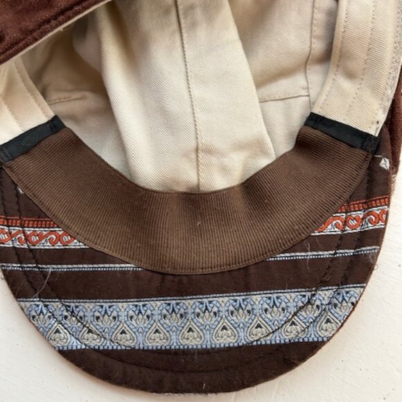 SALE Goorin Brothers Unisex Brown Linen, Cotton Flat Hat Cap - Picture 9 of 9